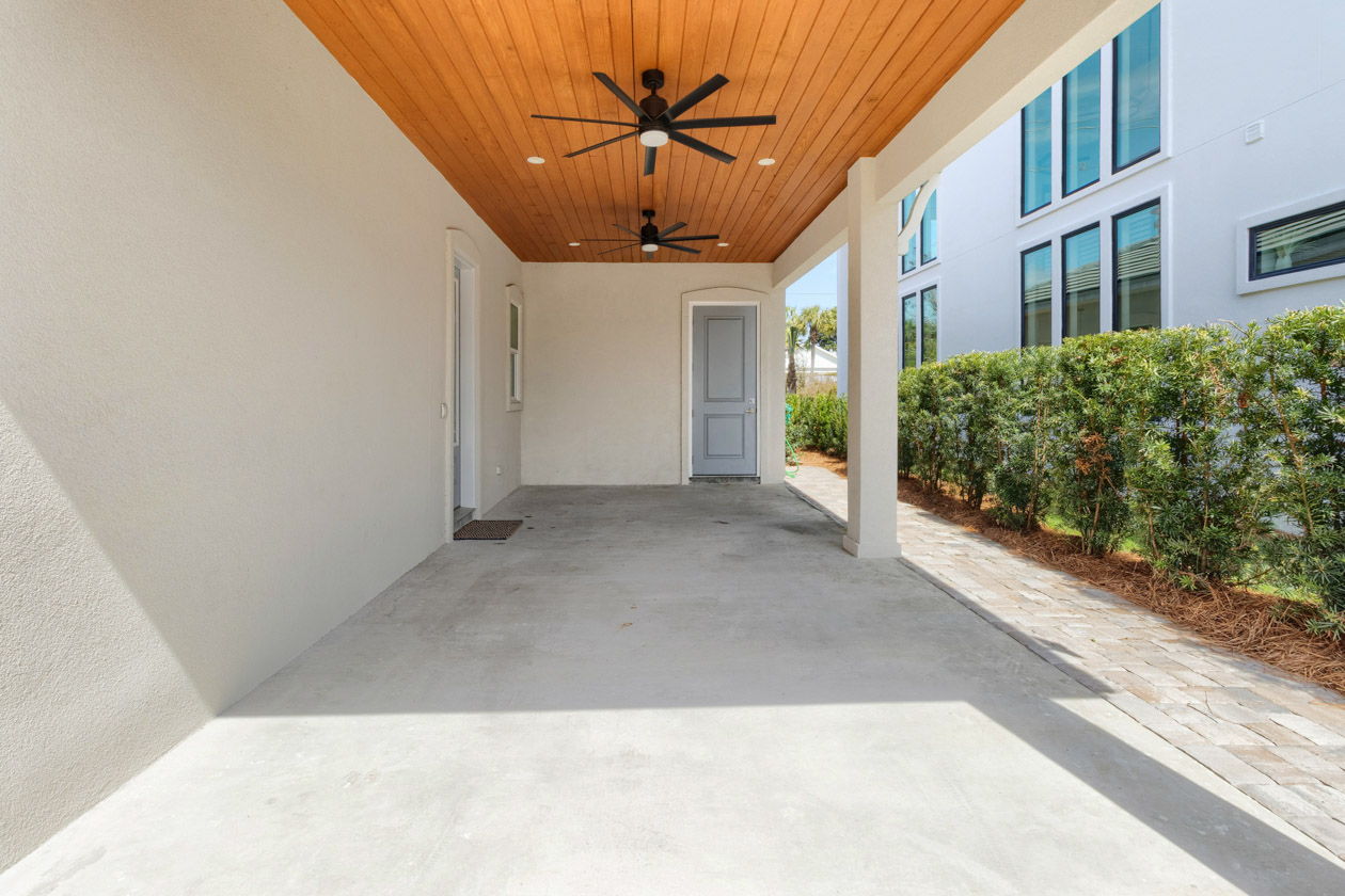 Spacious carport