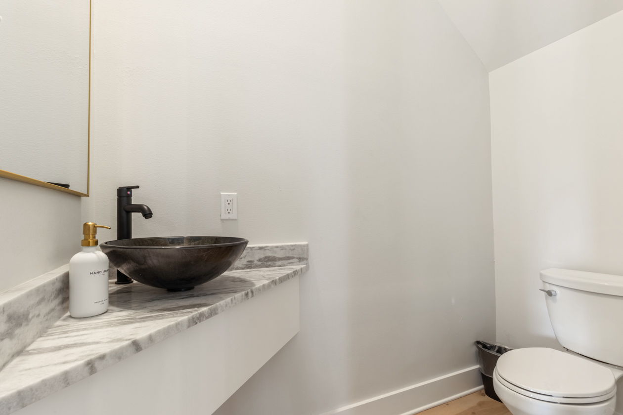 First floor half bath