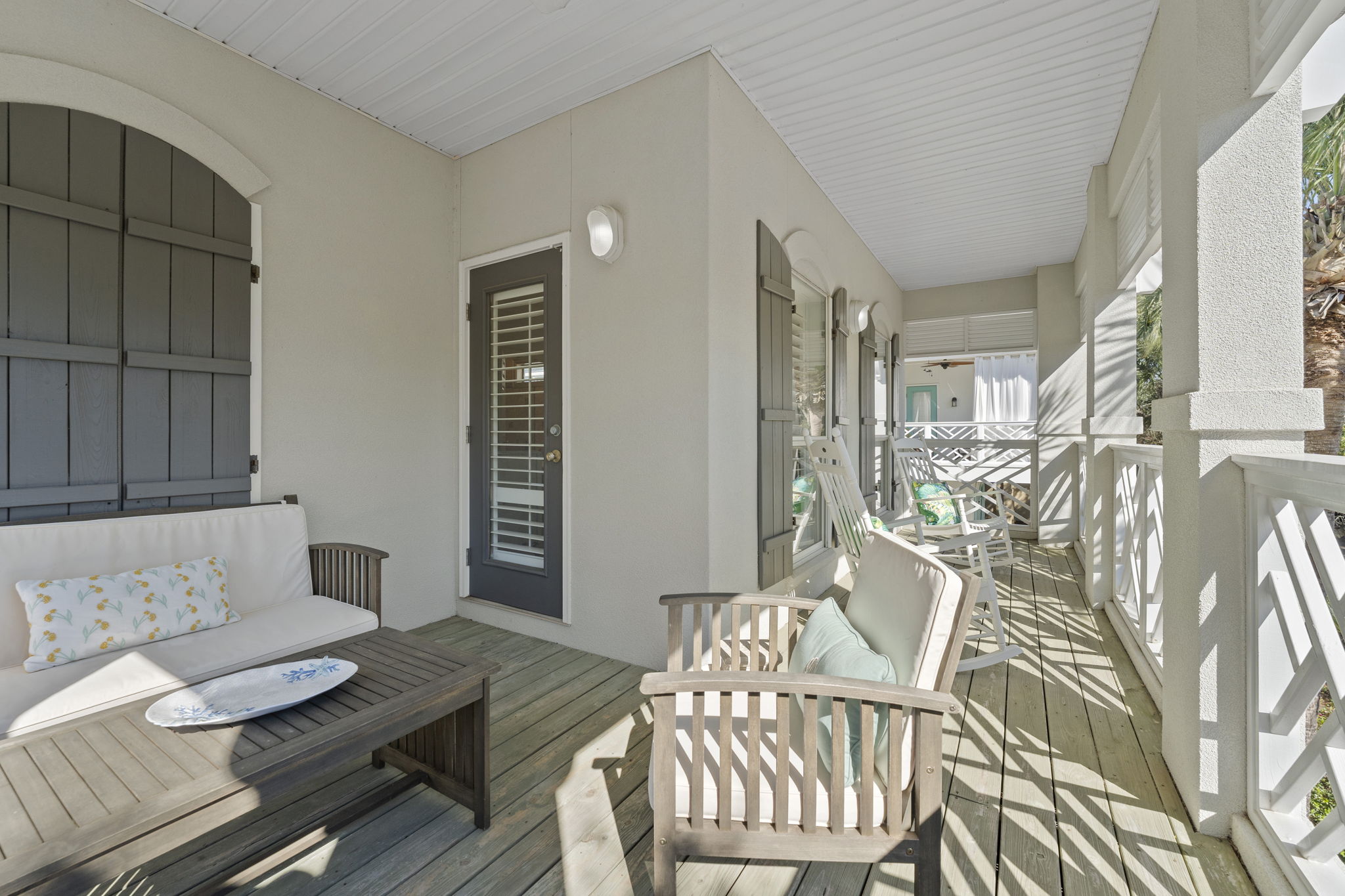 Second floor balcony off primary suite