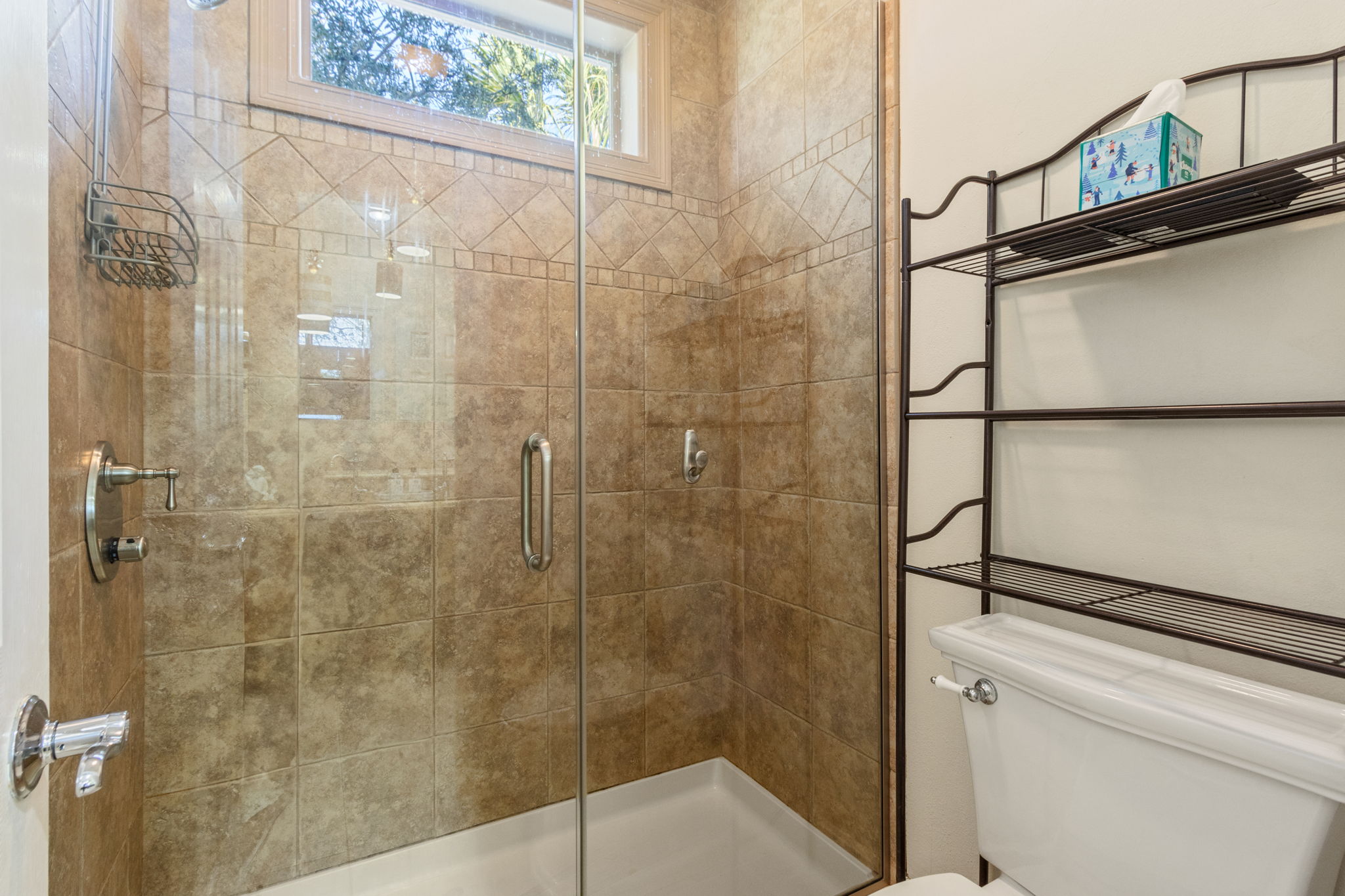 Second floor walk-in shower