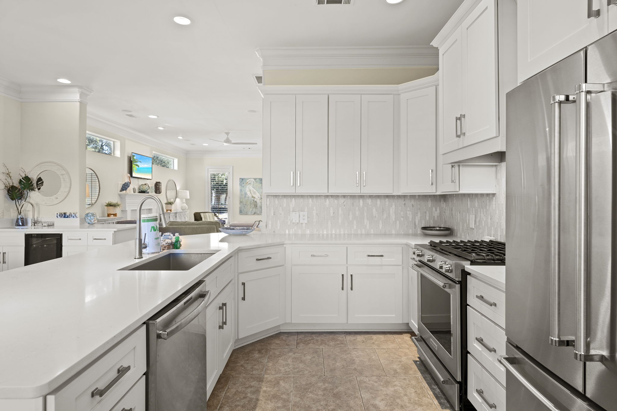 Fully stocked kitchen