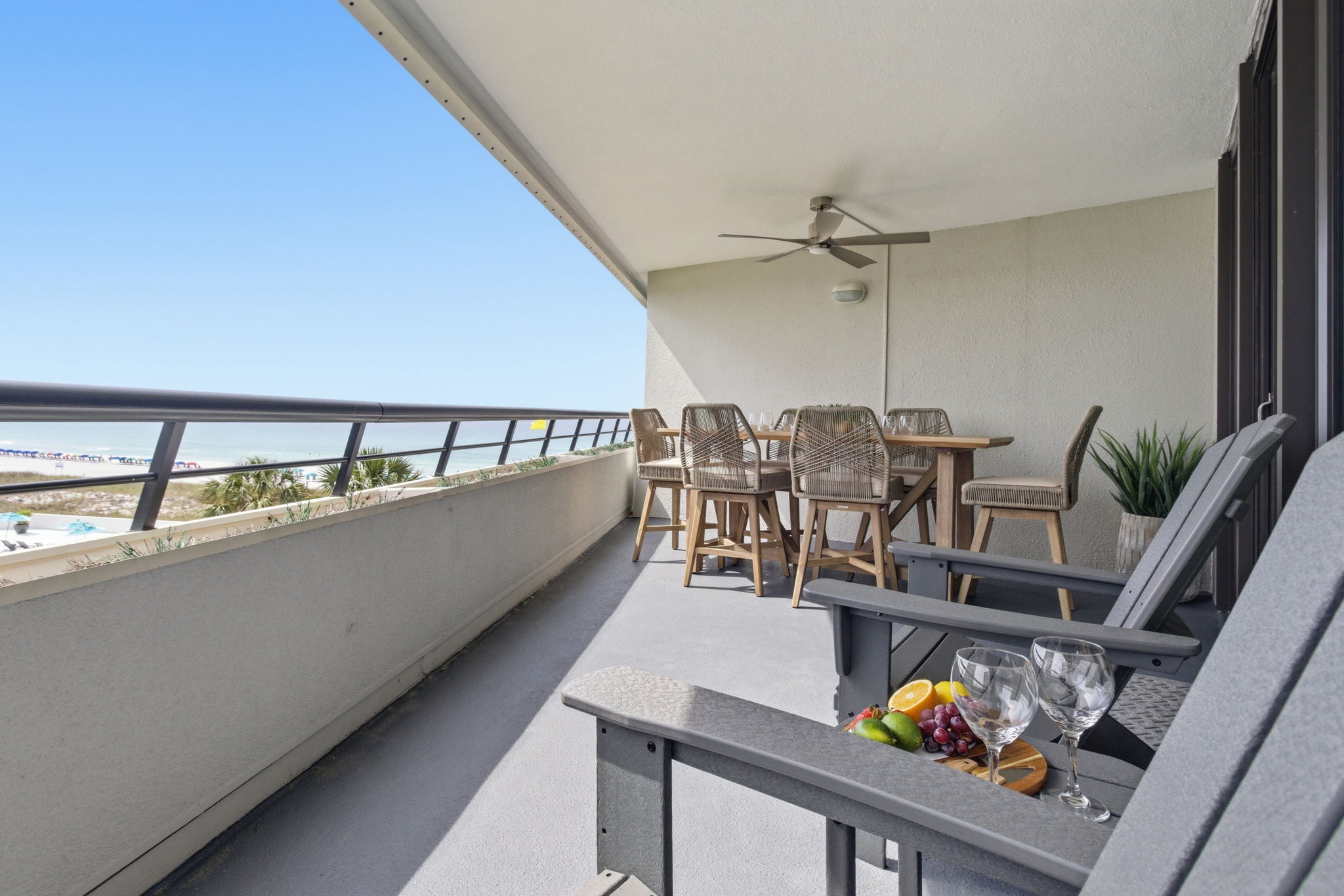 Balcony seating