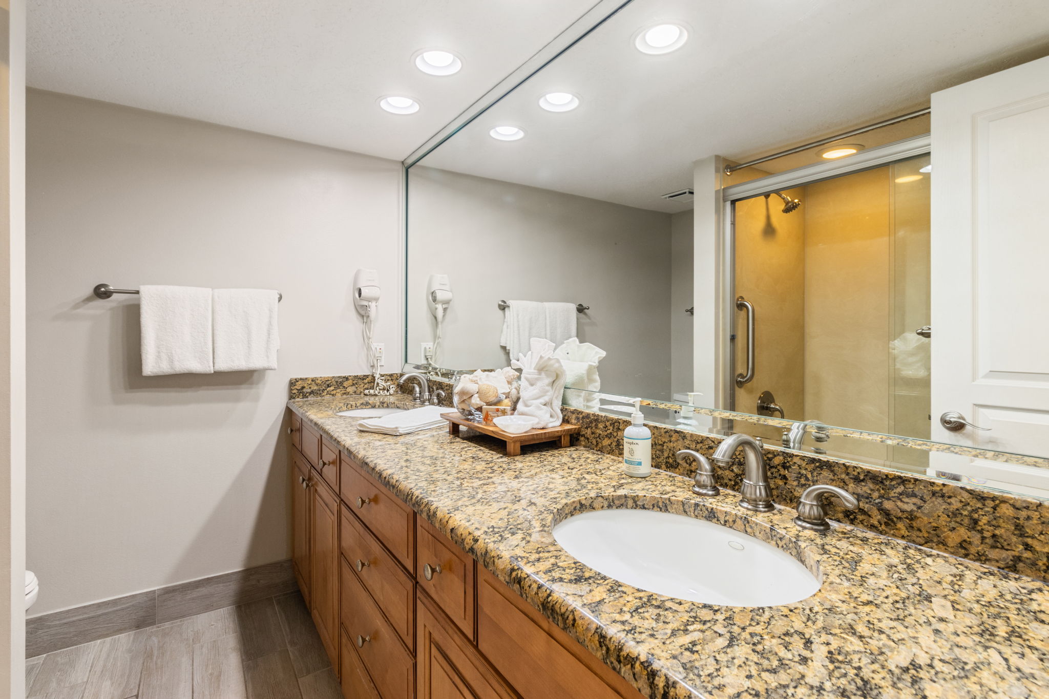 Primary ensuite double vanity