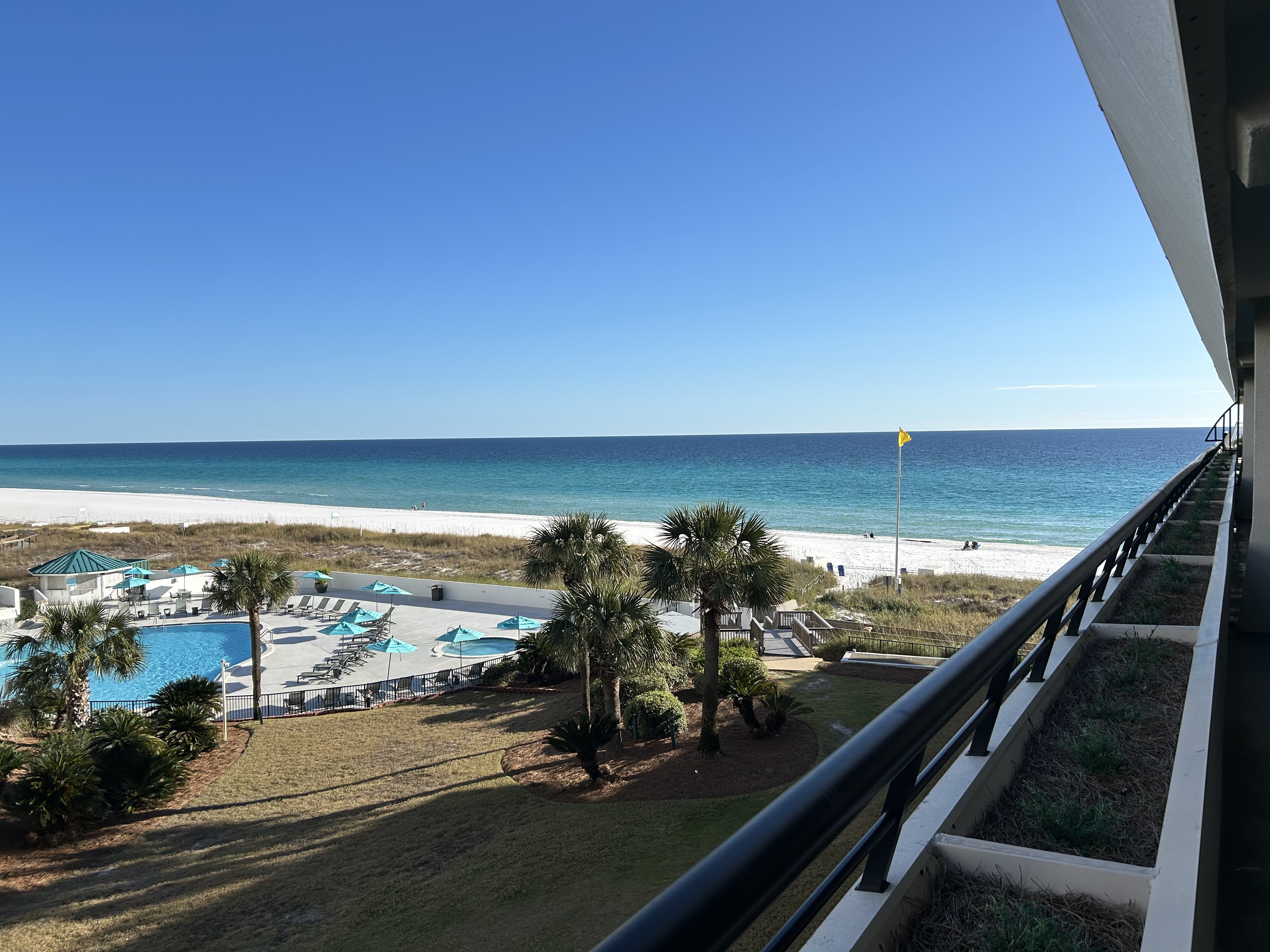 Gorgeous Gulf view from the private balcony