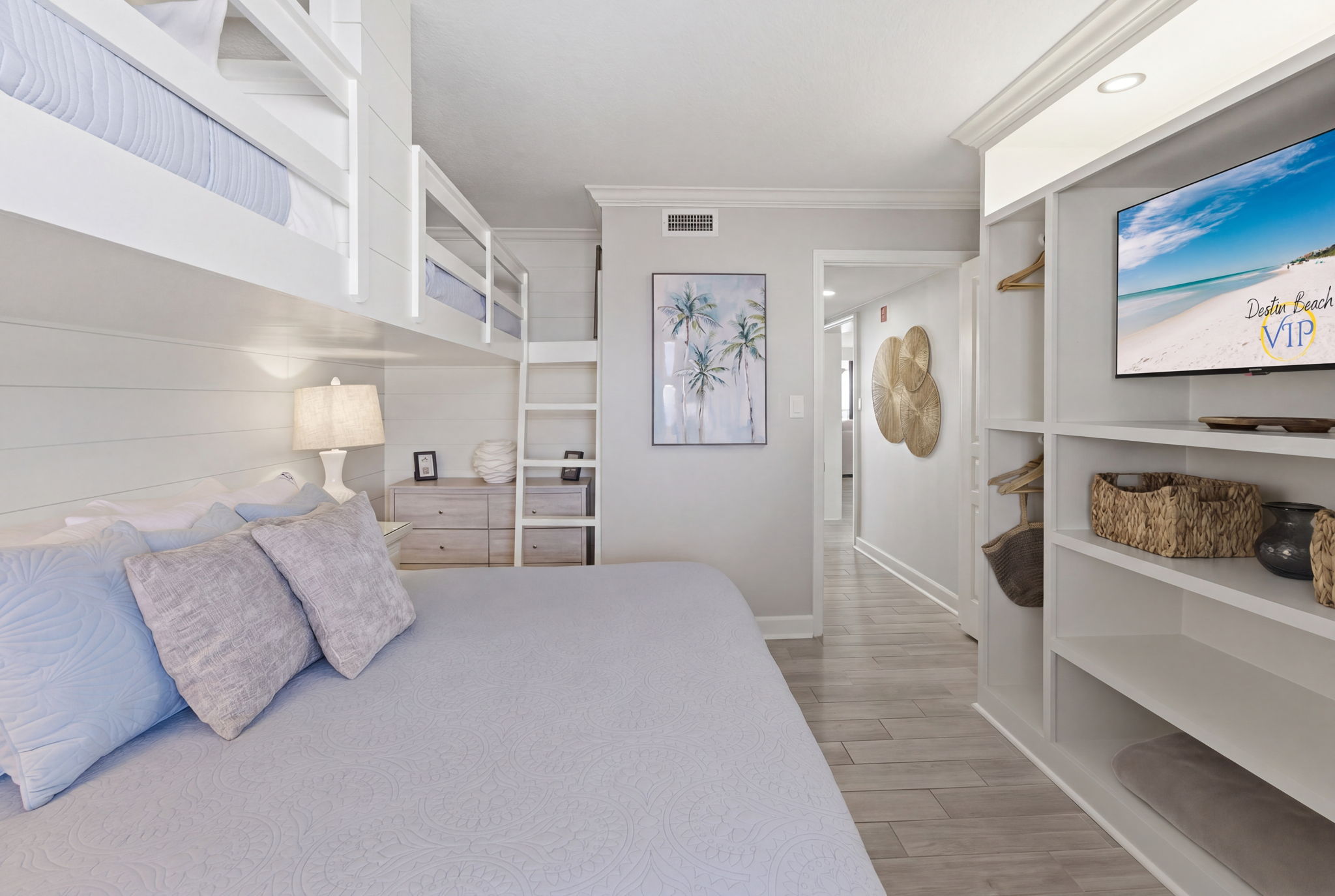 Spacious guest bedroom