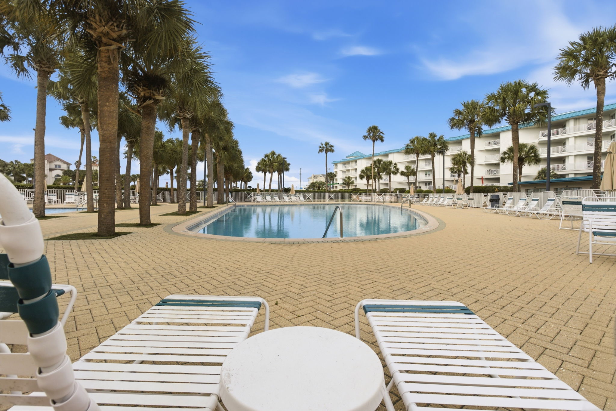 Enjoy the pool after a day at the beach