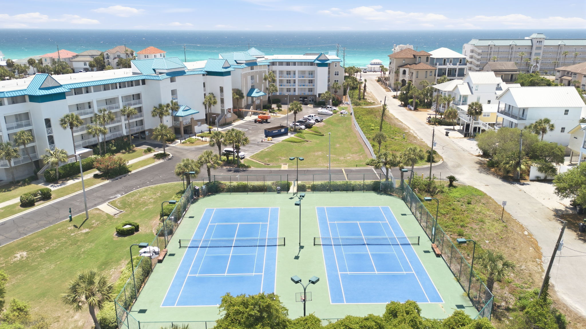 Community tennis courts