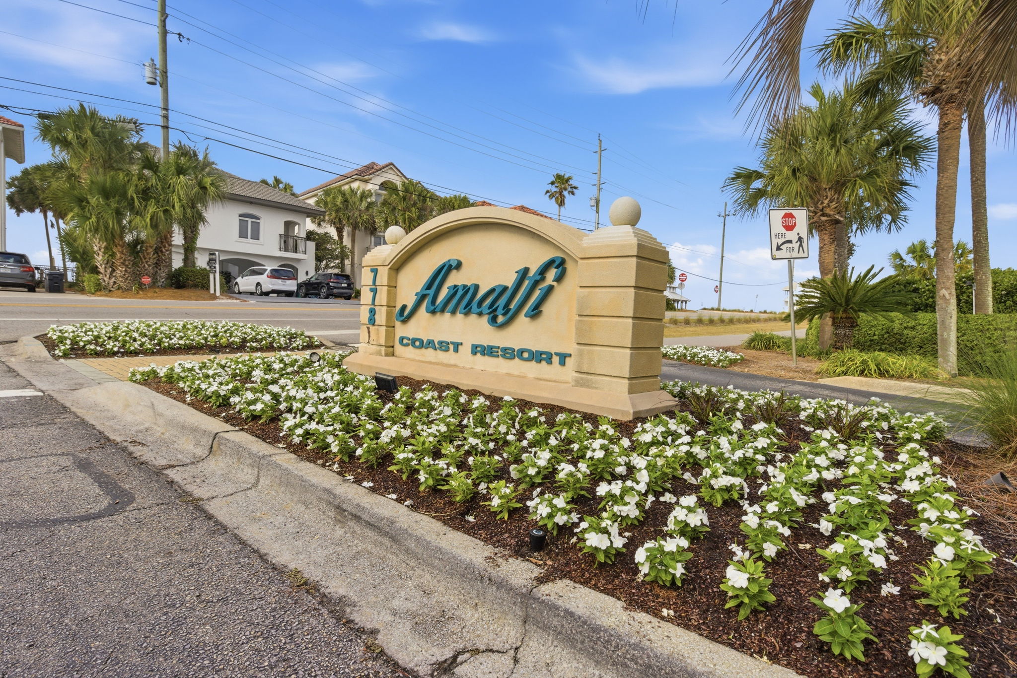 Located in the gated Amalfi community