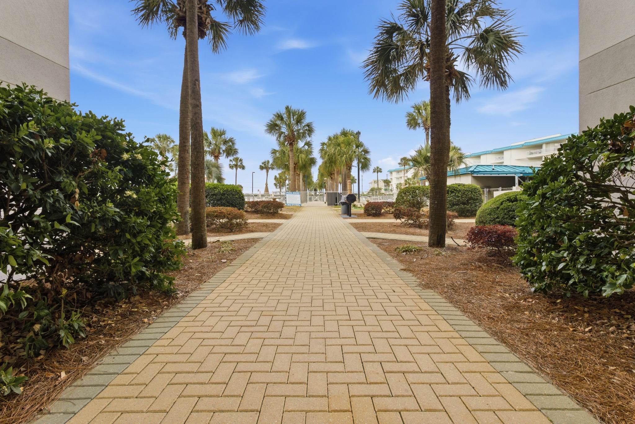 Conveniently located across from the public beach