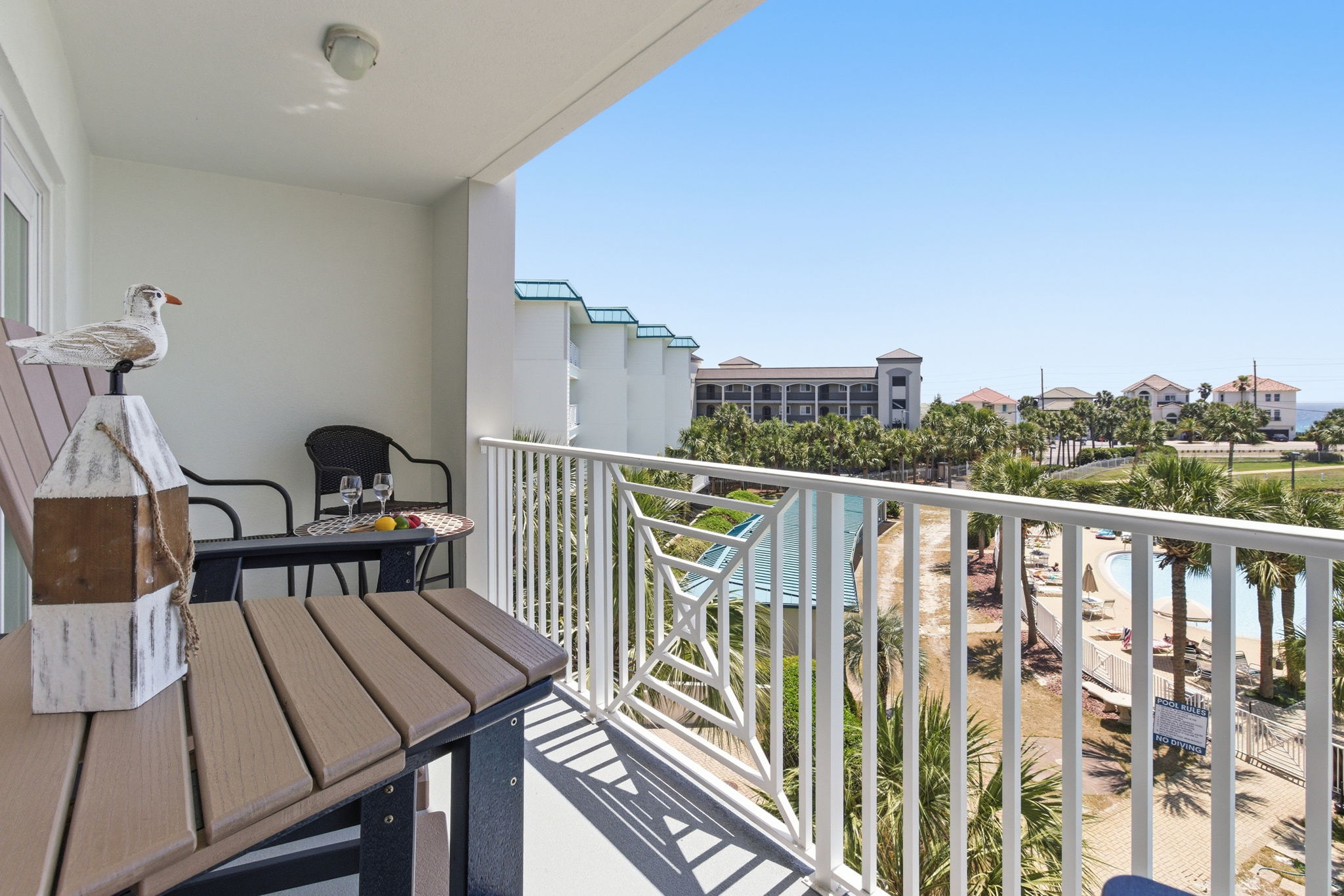 Spacious balcony