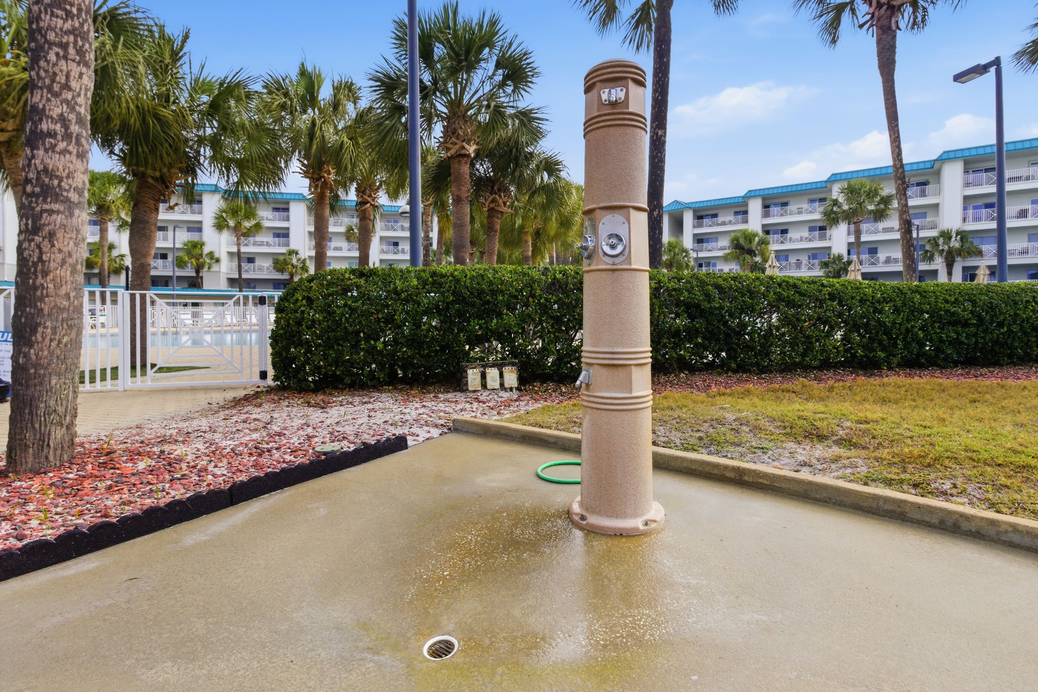 Community outdoor showers