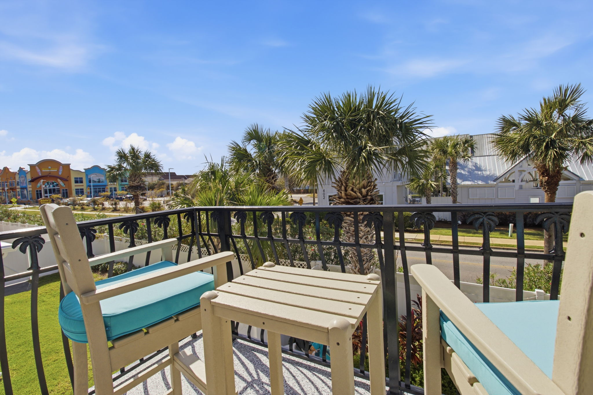 Enjoy sunsets on the balcony