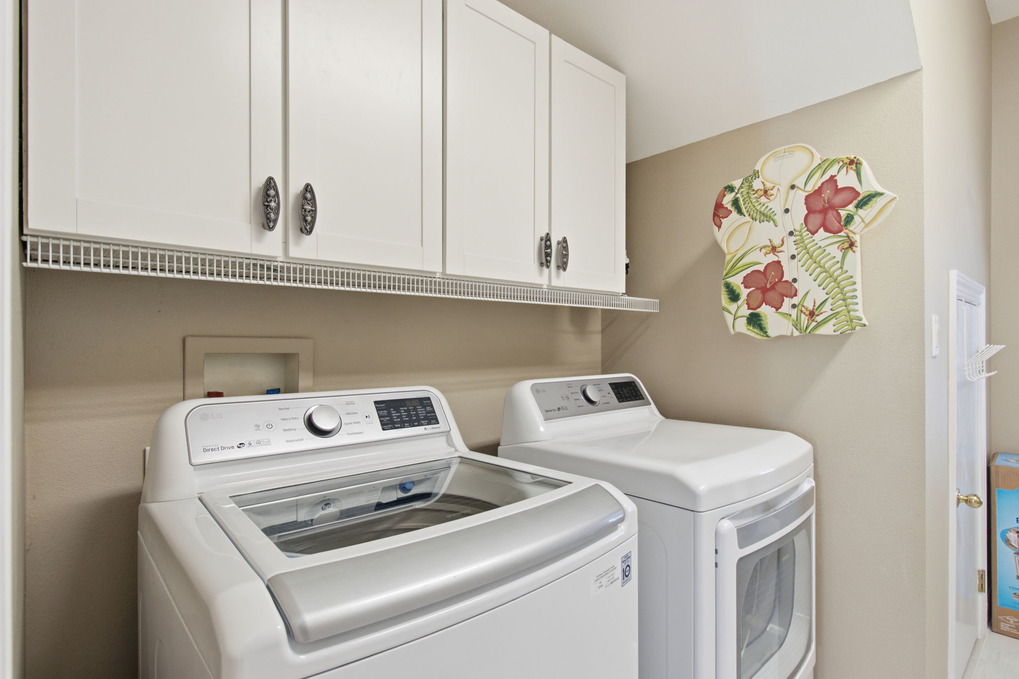 Washer and dryer for guests to use