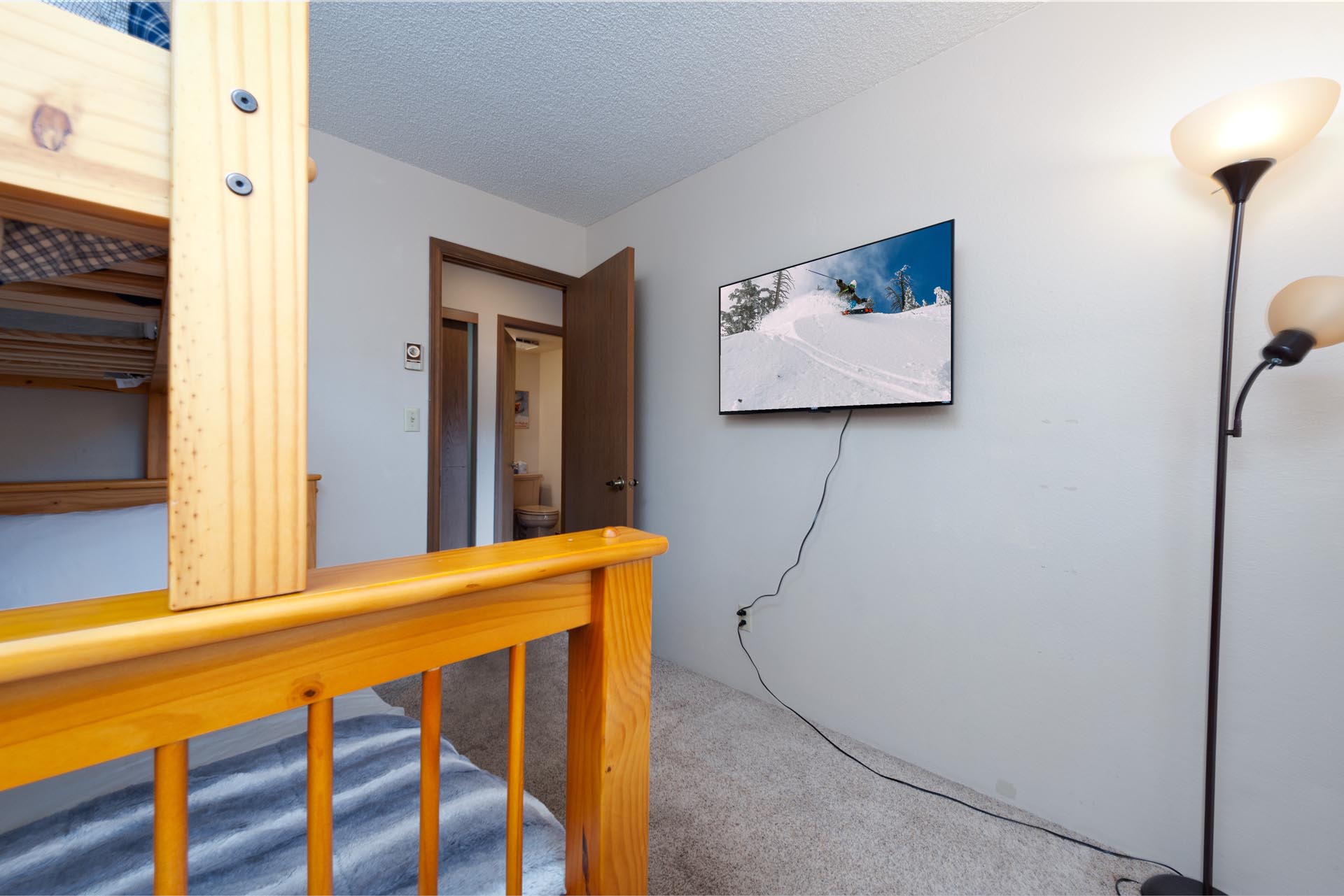 4th Bedroom - Bunk Bed (Single over Double) - TV (Ground/Entry Floor)