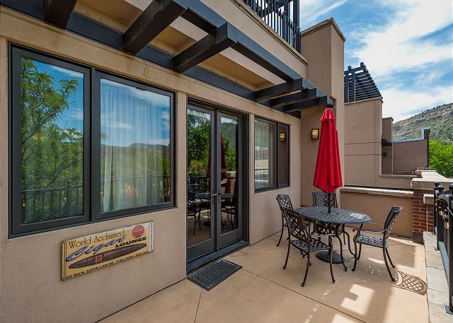 Luxury Condo on Historic Main Ave. - Deck overlooking Main & Mountain Views 8