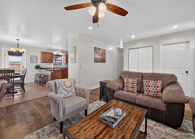 Hot Tub & Outdoor Living | Rim View Retreat | Fenced Backyard 8