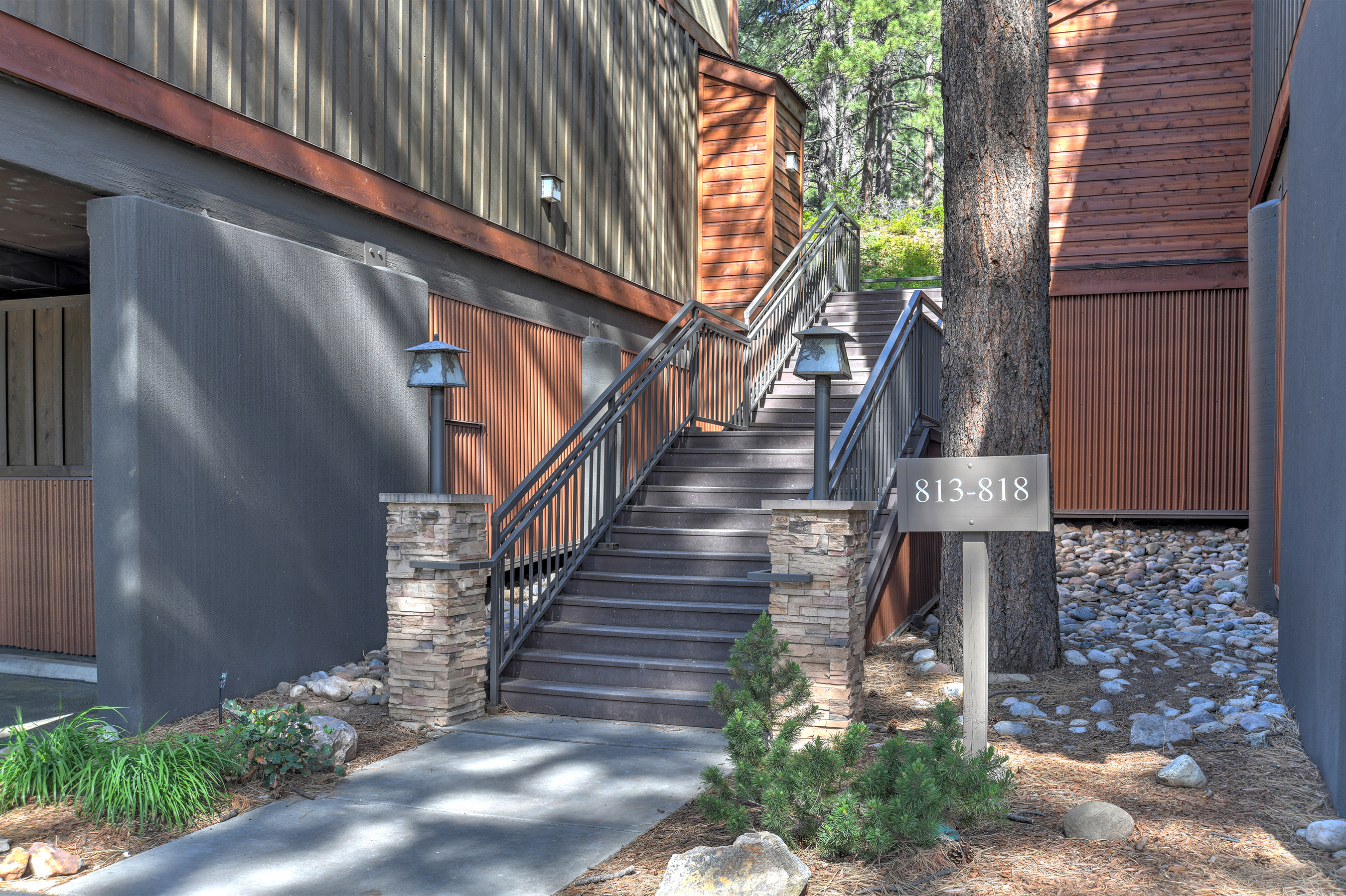 Stairs Leading up to Condo Entrance