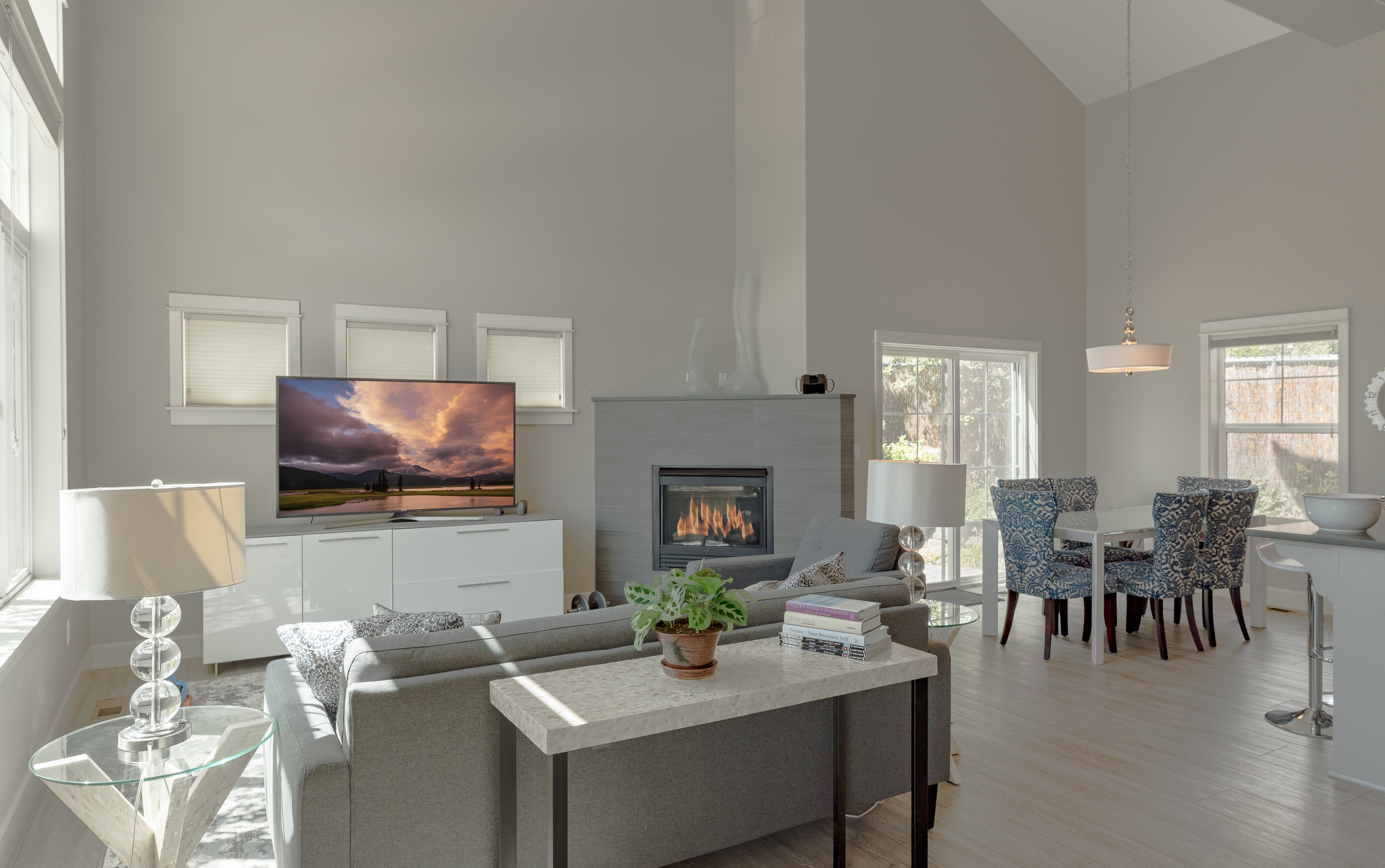 Open concept living area.