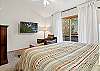 2nd Bedroom - King Bed, TV and Deck (2nd Floor)