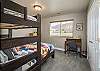Twin over Queen bunk bed with desk - perfect for remote workers 