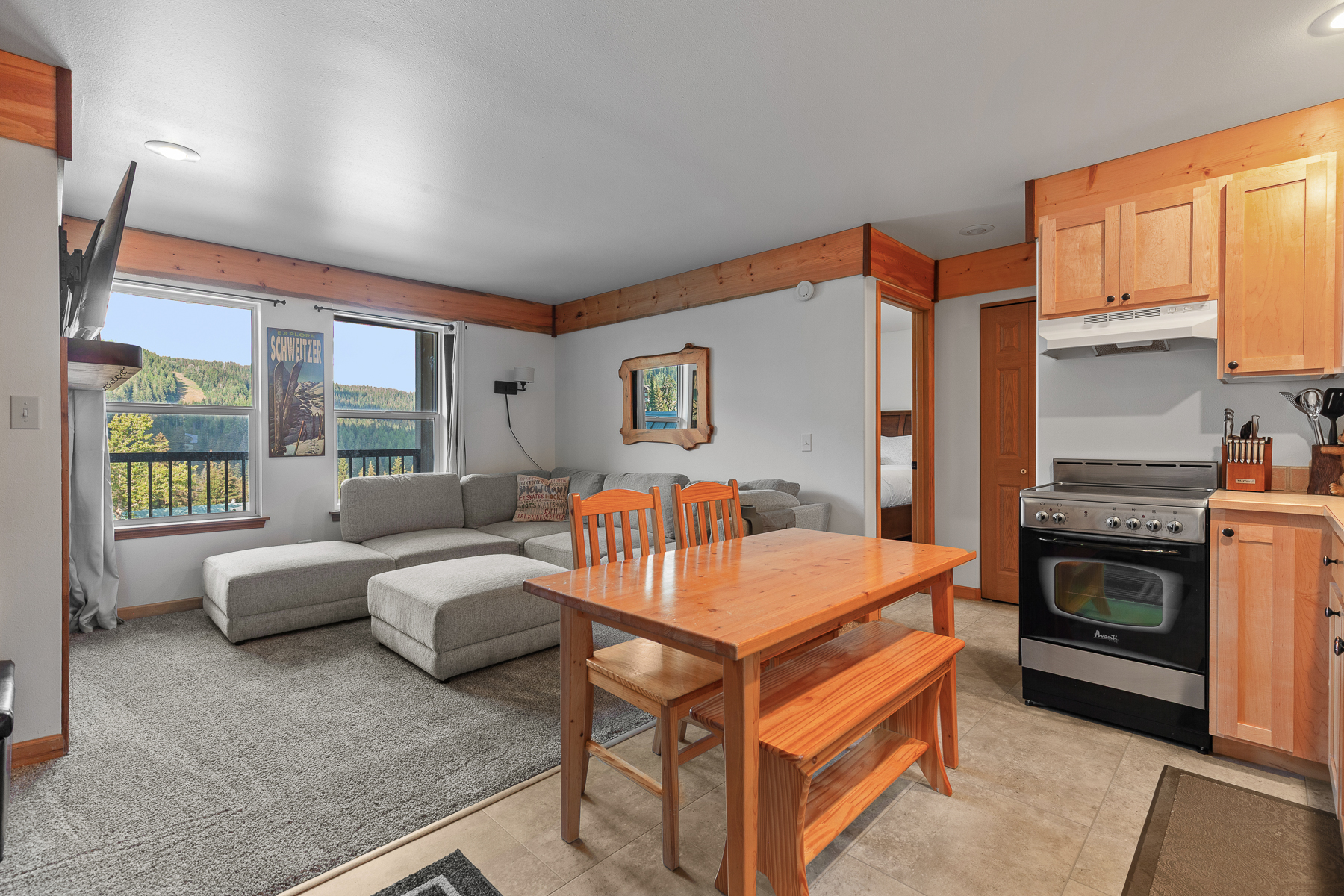 Open concept living area.