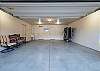 Large, 2-car garage with ping pong table