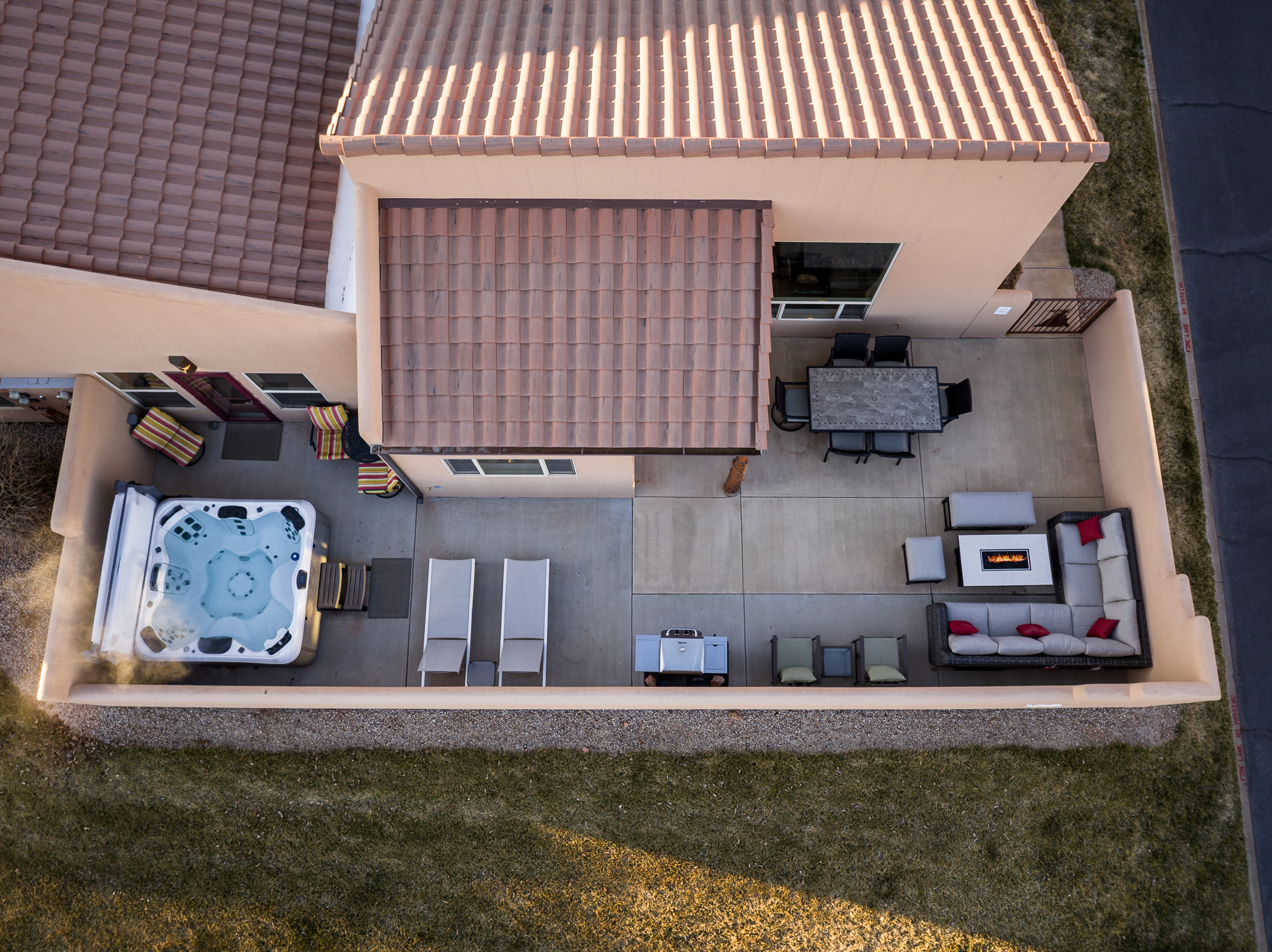 Spacious patio - great place to hang out after the day's adventures!