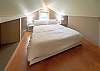 King bed in loft