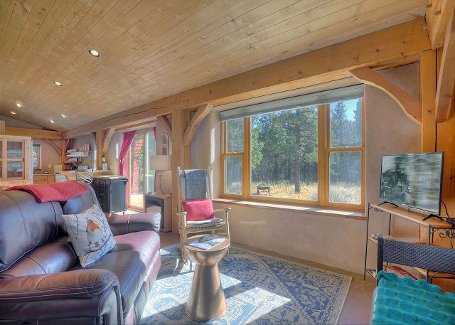 Pine Meadow Cabin | Straw Bale, Solar Powered Cabin in Woods - Pets OK