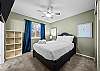 4th upstairs bedroom, queen bed with TV, jack and jill bathroom