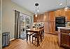 Kitchen table in gourmet kitchen