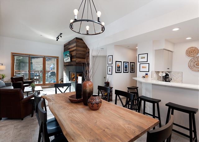 Modern Village Center Ski In/Out Condo with Slope Views 9