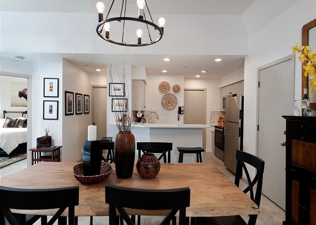 Modern Village Center Ski In/Out Condo with Slope Views 8