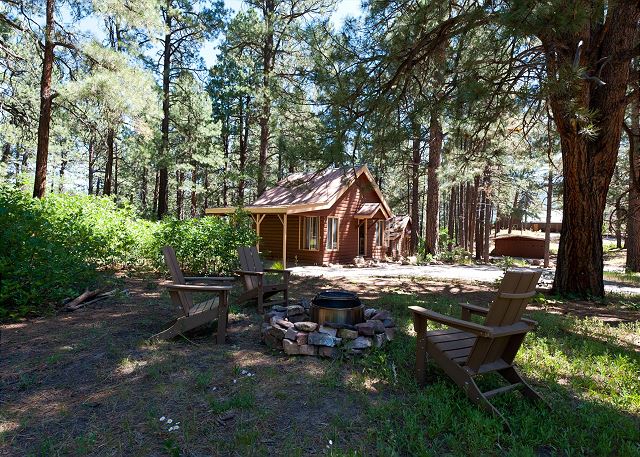 Pet Friendly Cabin on 3.5 acres between Durango and Purgatory - Fire Pit