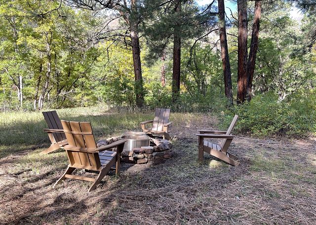 Pet Friendly Cabin on 3.5 acres between Durango and Purgatory - Fire Pit 3
