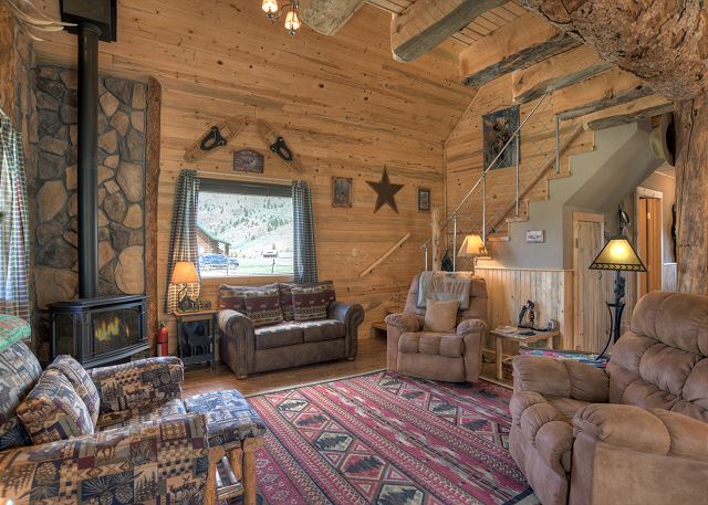 Cozy Log Cabin - Mountain Views - ATV's Welcome Near Creede