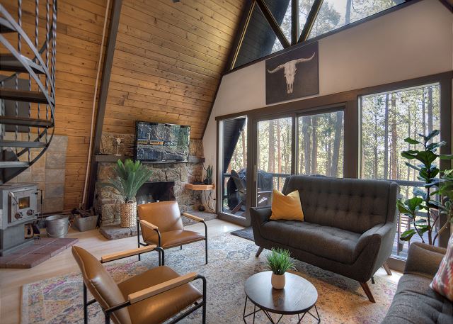 The Ascent A-Frame Cabin | Wooded, Trails, Near Lakes, Deck, Kayak, Hammock