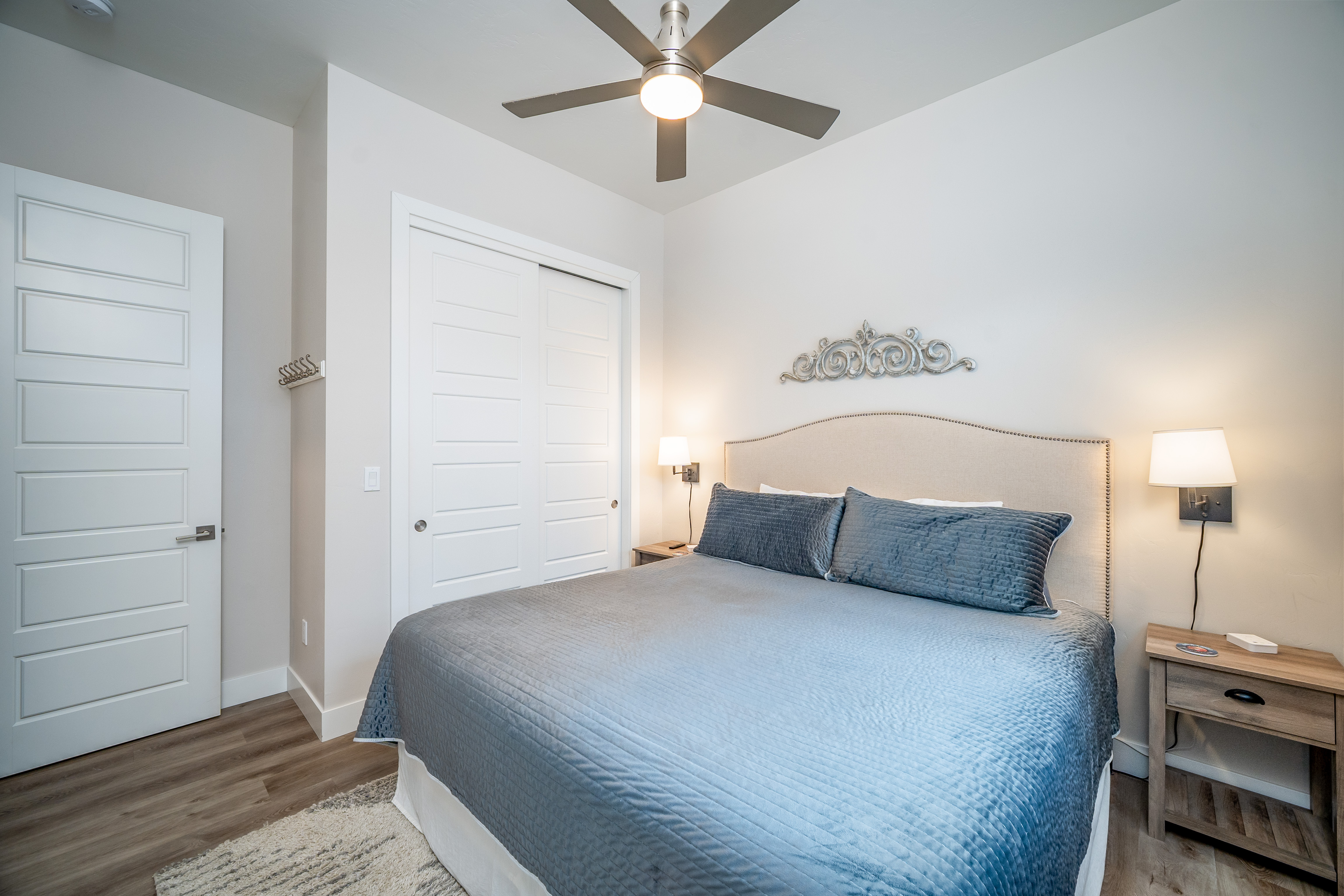 2nd Bedroom - King and TV (Downstairs)