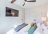 2nd Bedroom - Queen Bed with Ceiling Fan, and Smart TV (1st Floor) 