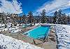 Outdoor Pool and Hot Tub in the Winter