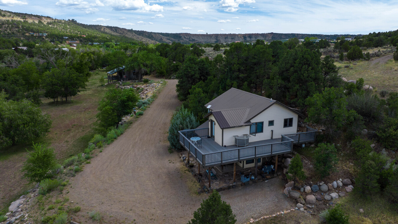 2 bedroom cabin (forground) and 3 bedroom cabin (background)