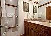 Full bathroom #2 with combination tub/shower.