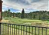 Views of the golf course from the deck.