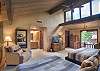 Loft bedroom with King and Queen bed, TV, full bath ensuite
