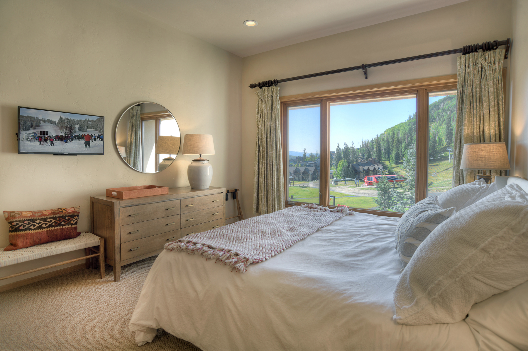 3rd Bedroom - King, TV and Views of the slopes