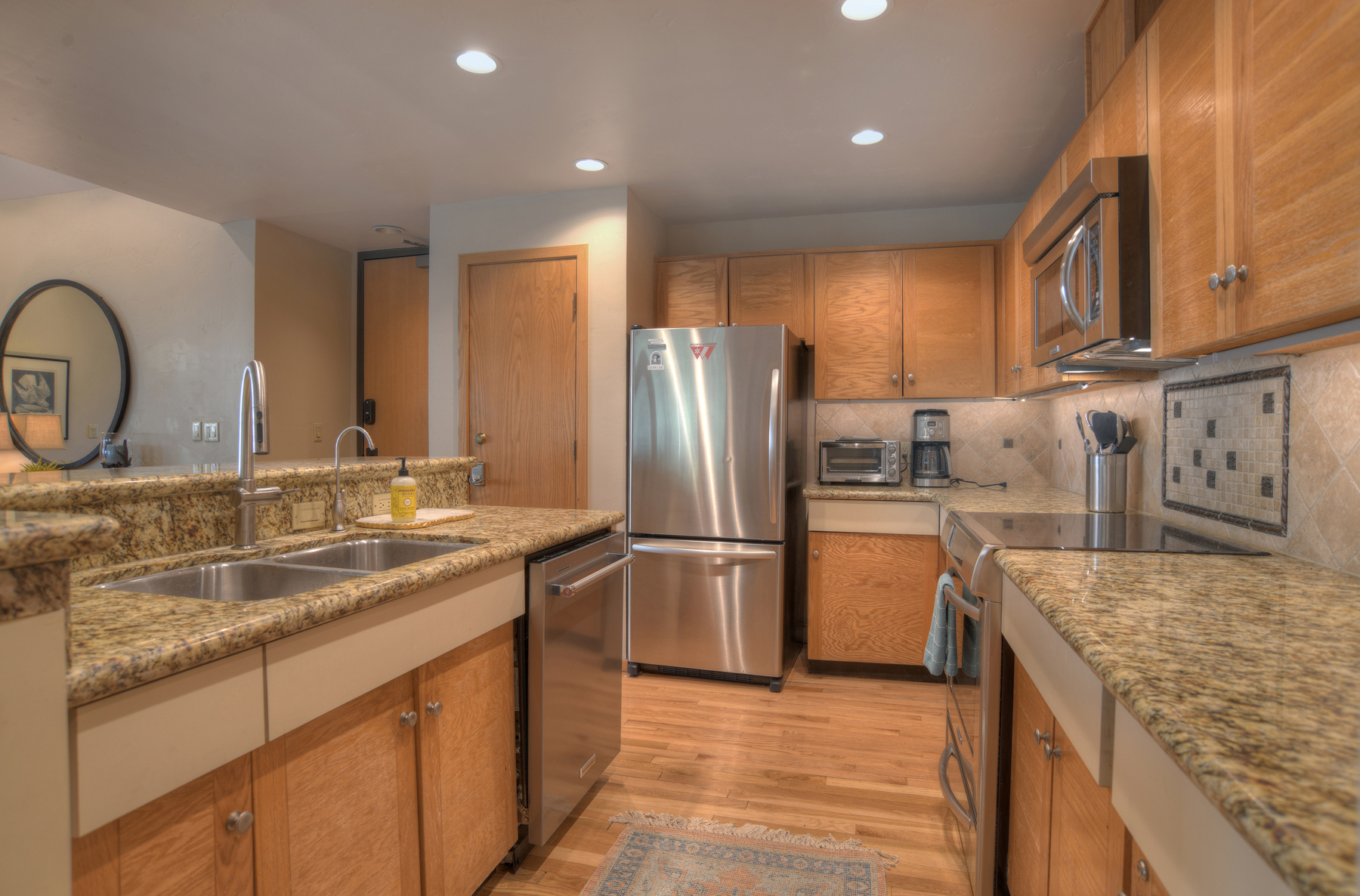 Fully stocked kitchen