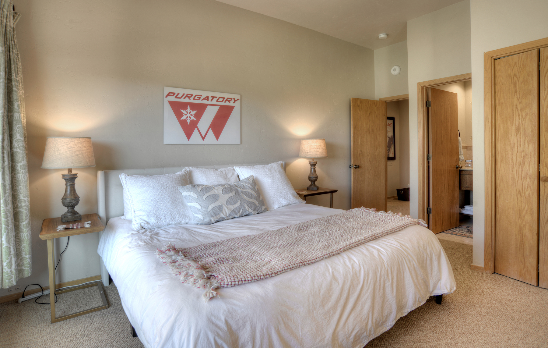 3rd Bedroom - King, TV and Views of the slopes