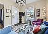 Entryway and Smart TV in the Main Living Room