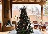 Festive Christmas Tree in Patio Area