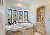Main Bathroom - Jetted Tub and Walk-In Shower